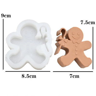 Ziemassvētku aļņu silikona sveču veidne DIY Ziemassvētku eglīte Sniegavīrs Ziemassvētku vecītis Ģipša sveķu amatniecība Rīki mājas dekorēšanai Dāvanas