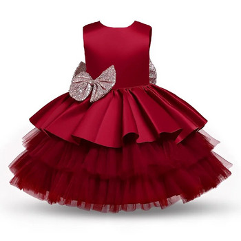 Βρεφικό φόρεμα 1 έτους για νεογέννητα κοριτσίστικα ρούχα Μεγάλο παπιγιόν Επίσημο βρεφικό φόρεμα πάρτι γενεθλίων Φορέματα βάπτισης