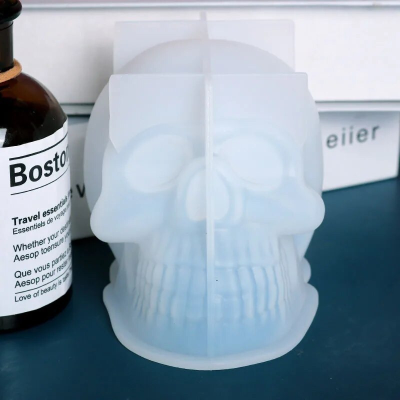 3D Skull Candle Mould σιλικόνης DIY Halloween Διακοσμητικό κερί Χειροποίητο Σαπούνι Γύψος Εποξειδικά Εργαλεία χύτευσης χειροτεχνίας για δώρα σπιτιού