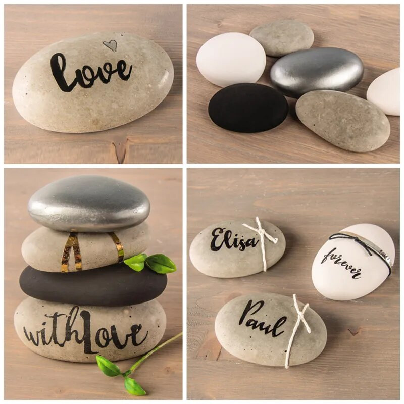 Multicavity Creative Pebble Силиконова форма за сапун, свещ, смола, гипсова форма, камък, кубче лед, инструмент за правене на шоколад, домашен декор, подаръци