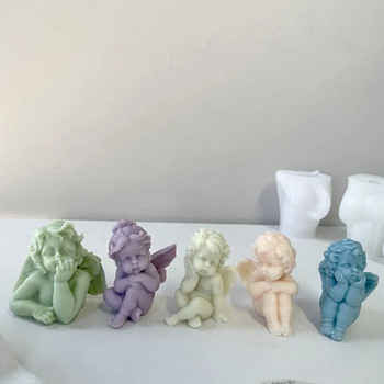 3D Little Angel Candle Καλούπι σιλικόνης Diy Χειροποίητο Cute Girl Angel Σαπούνι Γύψινες χειροτεχνίες Διακοσμητική ρητίνη Make Molud Party Gifts