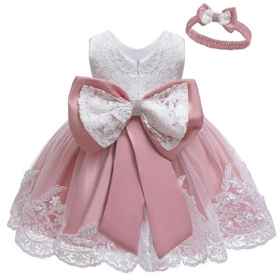 Коледна рокля на принцеса за новородени момичета Детски рокли за момичета Кръщене 1-ви рожден ден Сватба Шаферка Бебешки дрехи