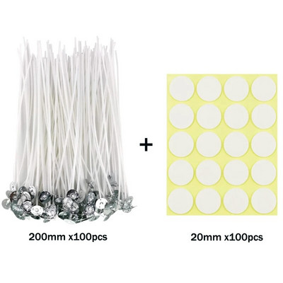 Jaunas sveču daktis uzlīmes Līmējošas karstumizturīgas putas divpusējas lentes vaska fiksētas pamatnes turētāja statīva sveču izgatavošanai