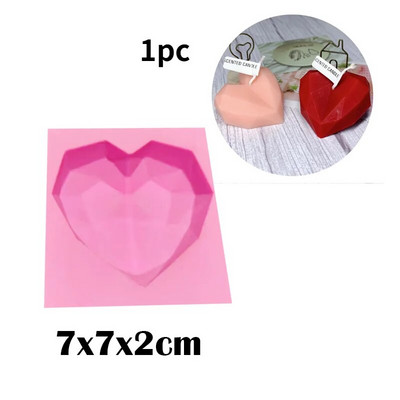 Rožu sirds silikona ziepju veidne DIY mīlestības ziedu sveču ģipša izgatavošanas rīks šokolādes ledus veidnes mājas dekors Valentīna dienas dāvanas