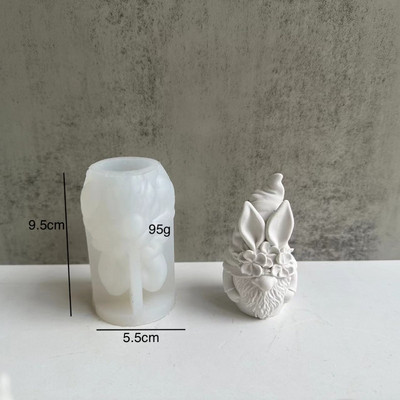 Ziemassvētku vecīša aromterapijas sveces silikona veidne bez sejas rūķu ģipša sveķu veidne Ziemassvētku sveču izgatavošana silikona veidņu mājas dekors