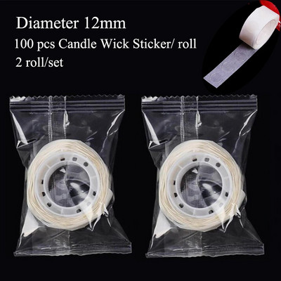 100 DB/200 DB/400 DB átlátszó, kerek, fix ragasztós gyertya kanócok, fix matricák, fix party ballon eszközök, kétoldalas ragasztó