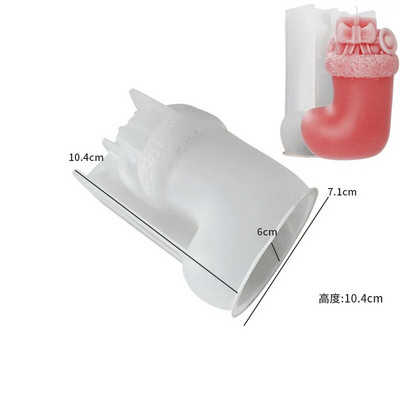 3D Ziemassvētku sniegavīrs Alnis Briedis Silikona sveču veidne DIY Aromterapijas aromterapijas ģipša sveķu amatniecība Mājas Ziemassvētku rotājumu izgatavošana