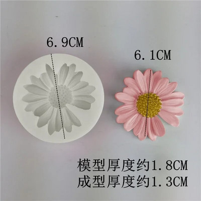 Daisy lõhnav küünal Daisy silikoonküünla vorm aroomiteraapia seebivorm küünla valmistamise komplekti DIY lille käsitsi valmistatud küünlavorm