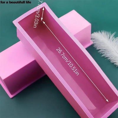 1200g Silikoonist seebivorm ristkülikukujuline leivaröstsaia vorm Käsitsi valmistatud vormiseebitööriist Silikoonist koogivormi küpsetustarvikud