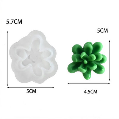 Καλούπι κεριών παχύφυτου φυτού DIY Simulation Καλούπι σιλικόνης κάκτου Χαριτωμένο αρωματικό κερί με άρωμα γύψινο σαπούνι κατασκευής διακόσμησης σπιτιού