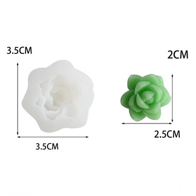 Καλούπι κεριών παχύφυτου φυτού DIY Simulation Καλούπι σιλικόνης κάκτου Χαριτωμένο αρωματικό κερί με άρωμα γύψινο σαπούνι κατασκευής διακόσμησης σπιτιού