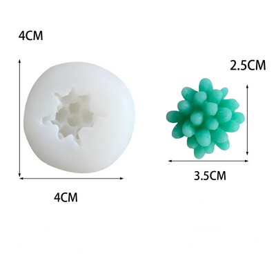 Καλούπι κεριών παχύφυτου φυτού DIY Simulation Καλούπι σιλικόνης κάκτου Χαριτωμένο αρωματικό κερί με άρωμα γύψινο σαπούνι κατασκευής διακόσμησης σπιτιού