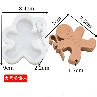 3D Kalėdų Senelis ir Kalėdų eglutė Silikoninės žvakių formos Kalėdų puošimas Amatai Gipso dervos gaminimo įrankiai „Pasidaryk pats“ rankų darbo dovanos namuose