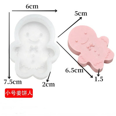 3D Kalėdų Senelis ir Kalėdų eglutė Silikoninės žvakių formos Kalėdų puošimas Amatai Gipso dervos gaminimo įrankiai „Pasidaryk pats“ rankų darbo dovanos namuose