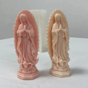 Μικρή Παναγία Καλούπι σιλικόνης Κερί Χριστός Θρησκευτικό άγαλμα της γέννησης Μητέρα Γύψινες χειροτεχνίες Ρητίνη καλούπια Διακοσμητικό δώρο