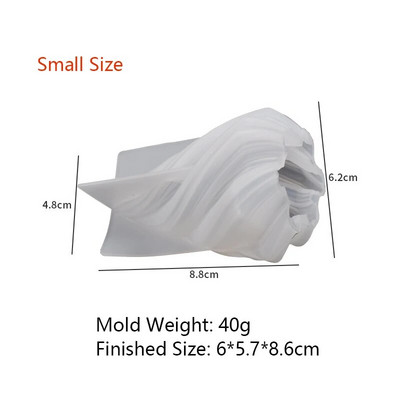 Romiešu stabu virpuļveidņu silikona sveču veidne DIY konusveida aromātiskās sveces Abstract Art Amatniecība ģipša sveķu veidņu izgatavošana Mājas dekors