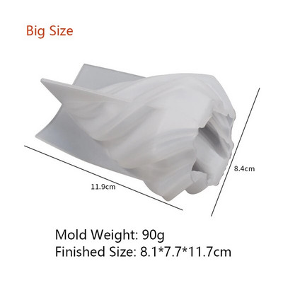 Romiešu stabu virpuļveidņu silikona sveču veidne DIY konusveida aromātiskās sveces Abstract Art Amatniecība ģipša sveķu veidņu izgatavošana Mājas dekors