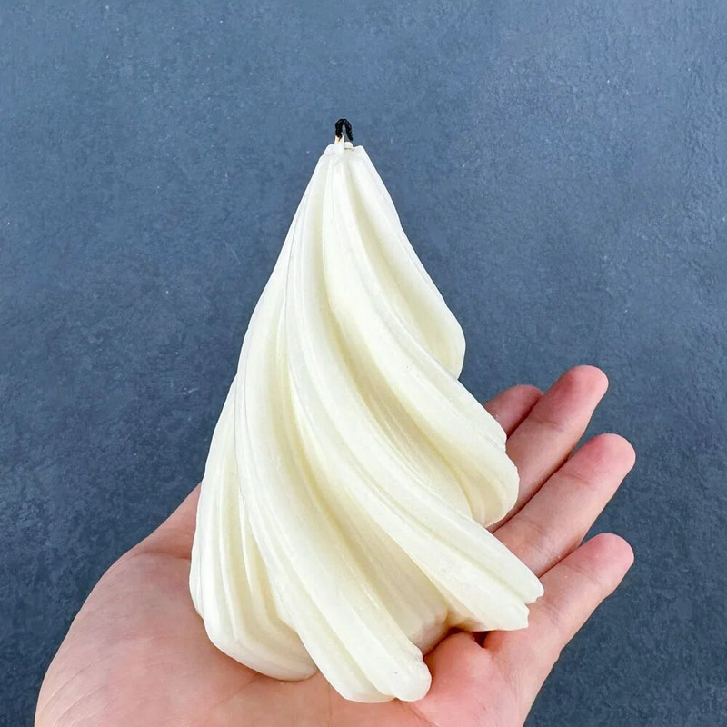 Romiešu stabu virpuļveidņu silikona sveču veidne DIY konusveida aromātiskās sveces Abstract Art Amatniecība ģipša sveķu veidņu izgatavošana Mājas dekors