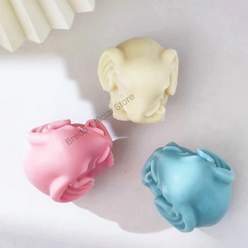 Μορφή κεριών σιλικόνης όρθιου ελέφαντα 3D ζωικό σαπούνι Αρωματοθεραπείας Γύψος εποξειδική σοκολατένια φόρμα ψησίματος για κέικ από οικιακές χειροτεχνίες