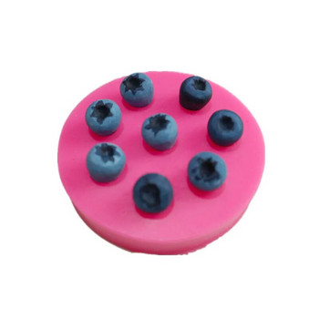 Οικιακές συσκευές ψησίματος Blueberry Φόρμα σιλικόνης Deco DIY Κέικ ζαχαροπλαστικής φρούτων βατόμουρου Σοκολάτα Χειροποίητα καλούπια σαπουνιού για κερί