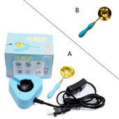 Θέρμανση Λιώσιμο Κεριού Φούρνος Λάκα Φούρνος Γλάστρα κεριών Ηλεκτρικό DIY Σετ σφραγίδων κερί χειροτεχνίας Στεγανοποιητικό φούρνο κεριού με κουτάλι