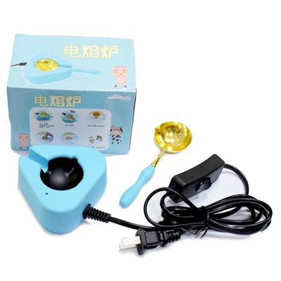 Θέρμανση Λιώσιμο Κεριού Φούρνος Λάκα Φούρνος Γλάστρα κεριών Ηλεκτρικό DIY Σετ σφραγίδων κερί χειροτεχνίας Στεγανοποιητικό φούρνο κεριού με κουτάλι