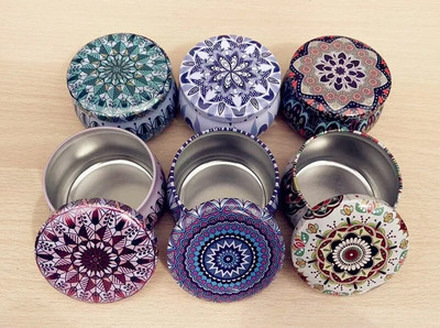 6 τμχ Vintage Τσιγκένιο Βάζο Κεριού με Καπάκι Κονσέρβες Σφραγισμένες Κονσέρβες Τσαγιού Γρίκι Οργανωτής Αποθήκευσης Τροφίμων Χειροποίητα Κεριά Δοχείο Κατασκευής