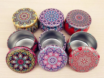 6 τμχ Vintage Τσιγκένιο Βάζο Κεριού με Καπάκι Κονσέρβες Σφραγισμένες Κονσέρβες Τσαγιού Γρίκι Οργανωτής Αποθήκευσης Τροφίμων Χειροποίητα Κεριά Δοχείο Κατασκευής