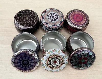 6 τμχ Vintage Τσιγκένιο Βάζο Κεριού με Καπάκι Κονσέρβες Σφραγισμένες Κονσέρβες Τσαγιού Γρίκι Οργανωτής Αποθήκευσης Τροφίμων Χειροποίητα Κεριά Δοχείο Κατασκευής