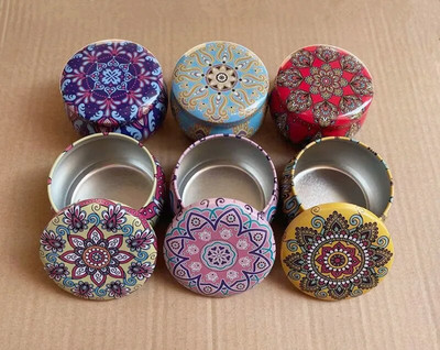 6 τμχ Vintage Τσιγκένιο Βάζο Κεριού με Καπάκι Κονσέρβες Σφραγισμένες Κονσέρβες Τσαγιού Γρίκι Οργανωτής Αποθήκευσης Τροφίμων Χειροποίητα Κεριά Δοχείο Κατασκευής