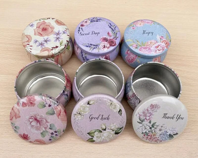 6 τμχ Vintage Τσιγκένιο Βάζο Κεριού με Καπάκι Κονσέρβες Σφραγισμένες Κονσέρβες Τσαγιού Γρίκι Οργανωτής Αποθήκευσης Τροφίμων Χειροποίητα Κεριά Δοχείο Κατασκευής