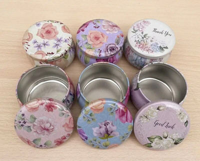 6 τμχ Vintage Τσιγκένιο Βάζο Κεριού με Καπάκι Κονσέρβες Σφραγισμένες Κονσέρβες Τσαγιού Γρίκι Οργανωτής Αποθήκευσης Τροφίμων Χειροποίητα Κεριά Δοχείο Κατασκευής