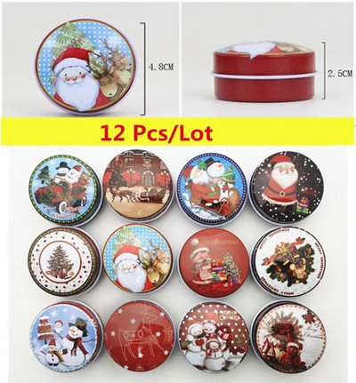 6 τμχ Vintage Τσιγκένιο Βάζο Κεριού με Καπάκι Κονσέρβες Σφραγισμένες Κονσέρβες Τσαγιού Γρίκι Οργανωτής Αποθήκευσης Τροφίμων Χειροποίητα Κεριά Δοχείο Κατασκευής