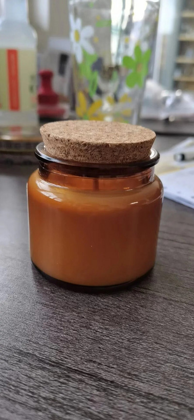 Candle Tins Glass Aromatic Candle Cup 100ml Βαζάκια για κεριά Κηροπήγιο Ξύλινο Πώμα Βάζο Diy Candle Glass Candle Βάζο m