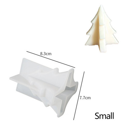 3D Ziemassvētku eglītes silikona veidne DIY roku darbs Ziemassvētku rotājums aromātisks ziepju epoksīda sveķu ģipša amatniecības veidnes mājas svētku dekors