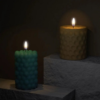 Χειροποίητα εργαλεία από πηλό από σιλικόνη Κύλινδρος φόρμα κεριών Καλούπι κερί Προμήθειες γάμου 3D καλούπια κερί τέχνης Καλούπια ρητίνης κέικ