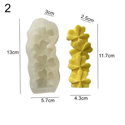 Silikona roku darbs no māla instrumenti sveču veidņu cilindru sveču veidņu kāzu piederumi 3D mākslas vaska veidņu kūku sveķu veidnes