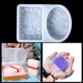 Szilikon szappanformák nyugati művészeti növényminta 3D kézműves művészet szilikon szappan forma olaj szappanok gyanta kézműves eszközök szappankészítéshez ajándék