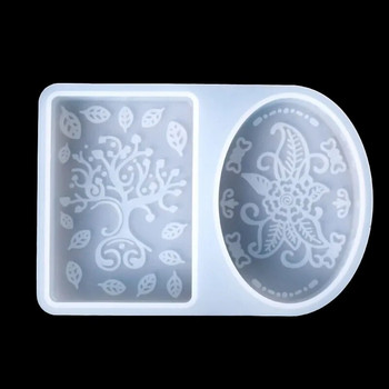 Силиконови форми за сапун Western Art Plant Pattern 3D Craft Art Силиконова форма за сапун Маслени сапуни Смола Занаяти Инструменти за правене на сапун Подарък