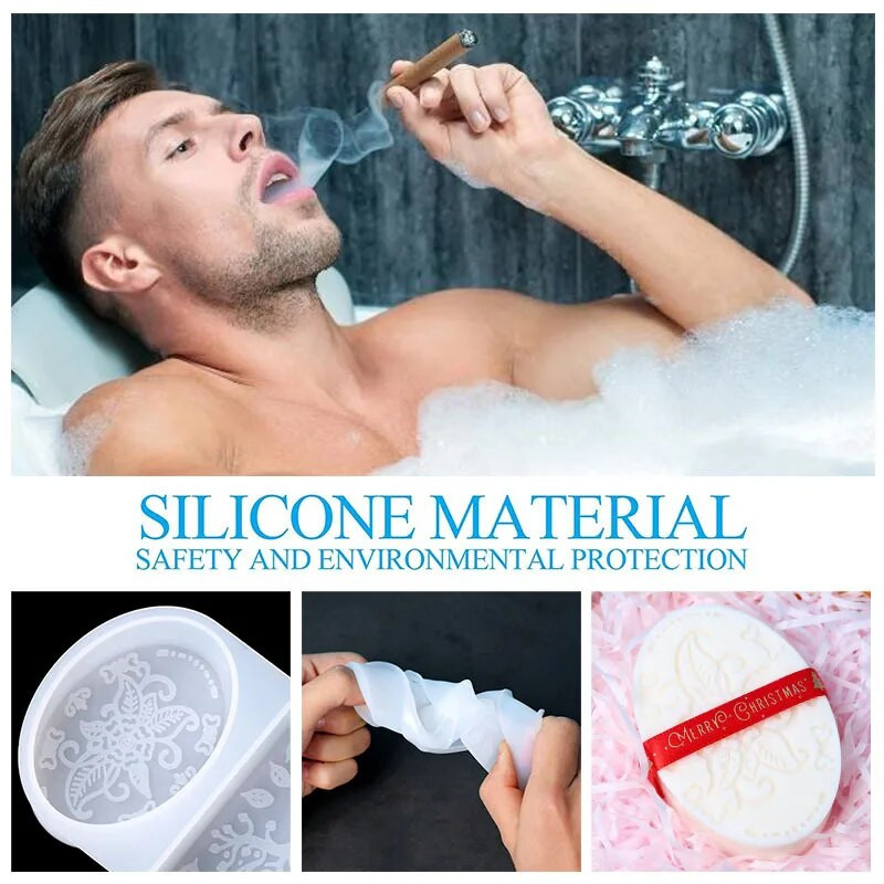 Szilikon szappanformák nyugati művészeti növényminta 3D kézműves művészet szilikon szappan forma olaj szappanok gyanta kézműves eszközök szappankészítéshez ajándék