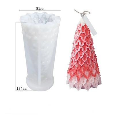 3D Ziemassvētku eglīšu rotājumu silikona veidnes DIY aromātiskas sveces aromātisks ģipša ziepju sveķu veidnes Amatniecība dāvanu izgatavošana veidņu mājas dekors