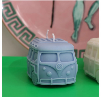 Καλούπι κεριών Kombi Camper Van Bus Retro Italian Vintage Κερί κατασκευής Χειροποίητο Διακοσμητικό Σπίτι Καλούπι σιλικόνης