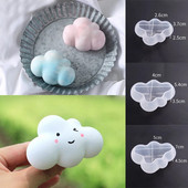 1PC 3D cute silikona mākoņa veidne UV epoksīda sveķu amatniecība ar rokām darināta ziepju sveču izgatavošanas rīks DIY kūka Cany musse veidnes amatniecības dāvana