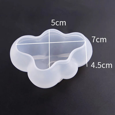 1PC 3D cute silikona mākoņa veidne UV epoksīda sveķu amatniecība ar rokām darināta ziepju sveču izgatavošanas rīks DIY kūka Cany musse veidnes amatniecības dāvana