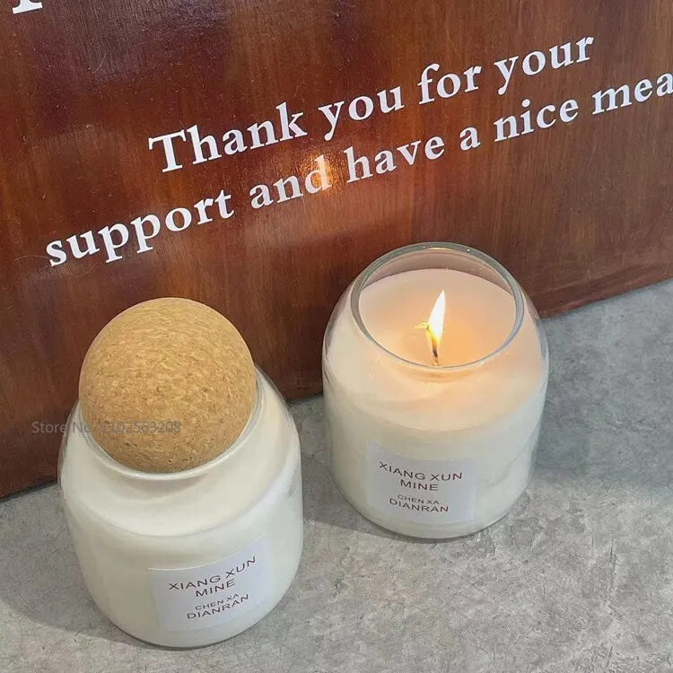 1 gab Diy sveču tukšas krūzes ar lūpu radošām caurspīdīgām rokām gatavotām desertu smaržīgām svecēm, stikla tukšām burciņām kāzu dāvana