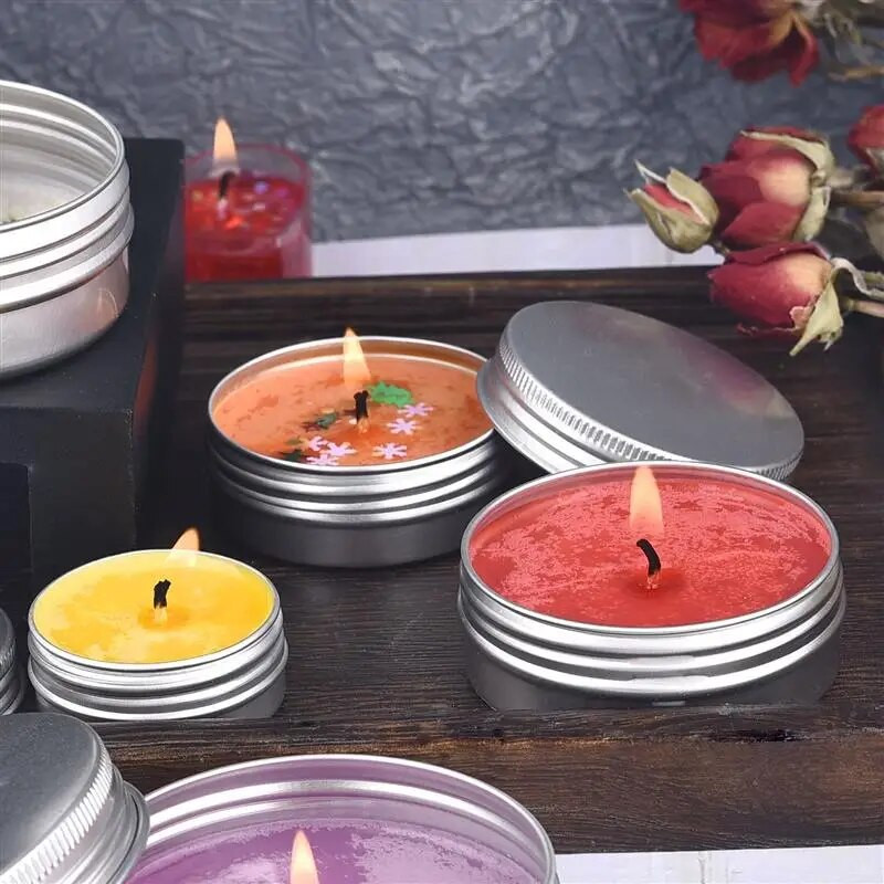 Alumiiniumist küünlapurgi täidis metallkonteiner Tühi kreem huulepalsam plekkkarbis juuksevahapott hõbedane purk 5/10/30/50/60/70/80/90 ml