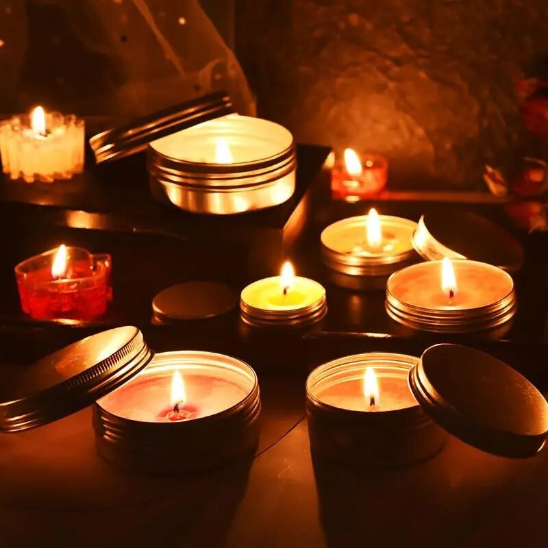 Alumiiniumist küünlapurgi täidis metallkonteiner Tühi kreem huulepalsam plekkkarbis juuksevahapott hõbedane purk 5/10/30/50/60/70/80/90 ml