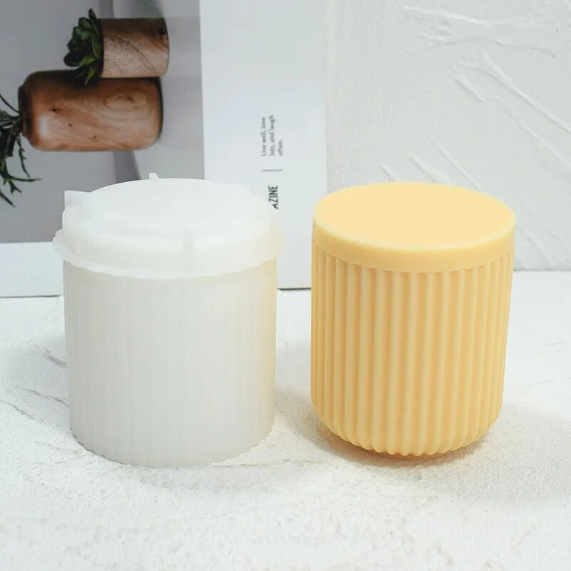 Apvalus žvakių puodelis, silikoninė forma "pasidaryk pats" epoksidinės dervos cemento gipso aromaterapinis žvakių stiklainis laikymo dėžutės formos namų dekoravimo amatai