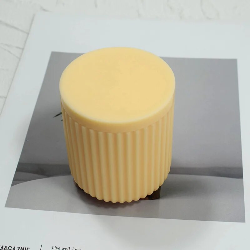 Apvalus žvakių puodelis, silikoninė forma "pasidaryk pats" epoksidinės dervos cemento gipso aromaterapinis žvakių stiklainis laikymo dėžutės formos namų dekoravimo amatai