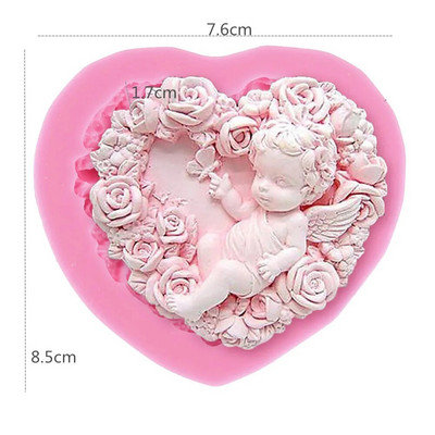 Viráglány szappanforma Tündér kézzel készített szappan szilikon forma kézműves szappan gyertya készítés forma konyhai barkácsolás fondant tortaforma